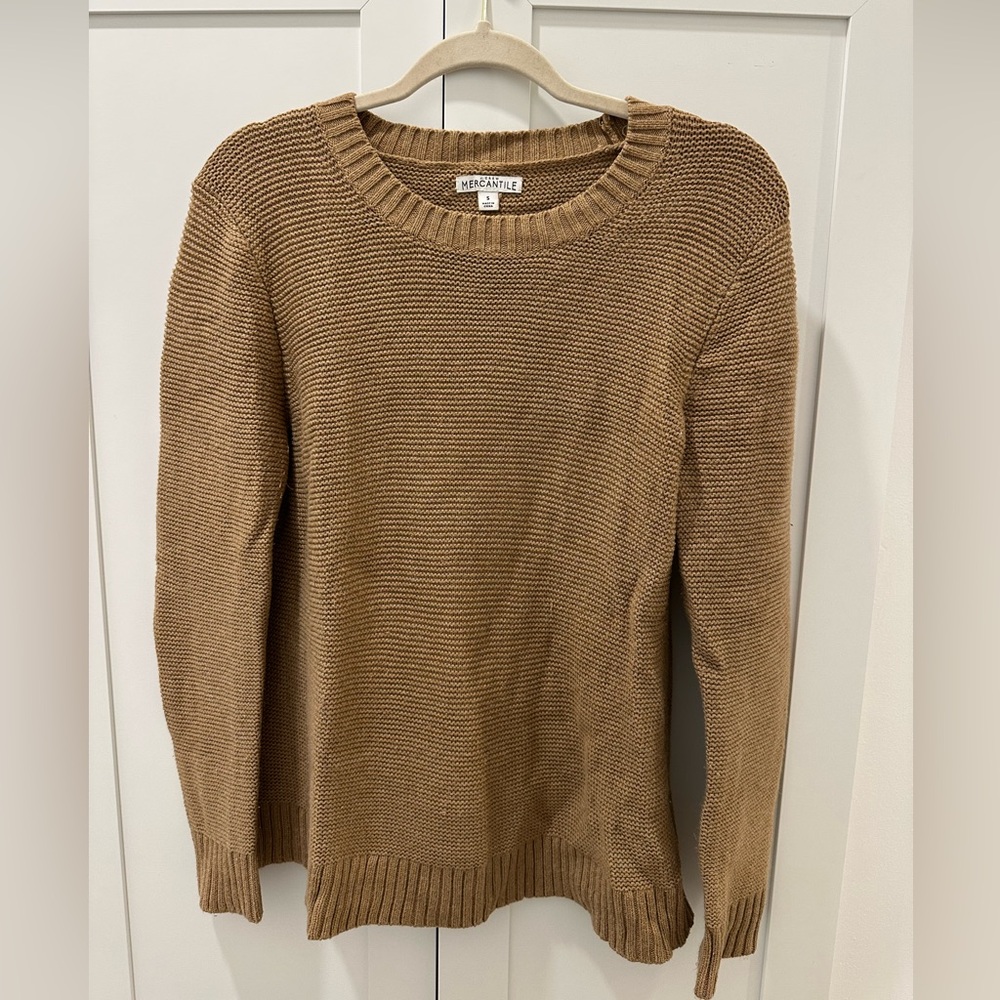 Women's Camel Sweater - J Crew Mercantile